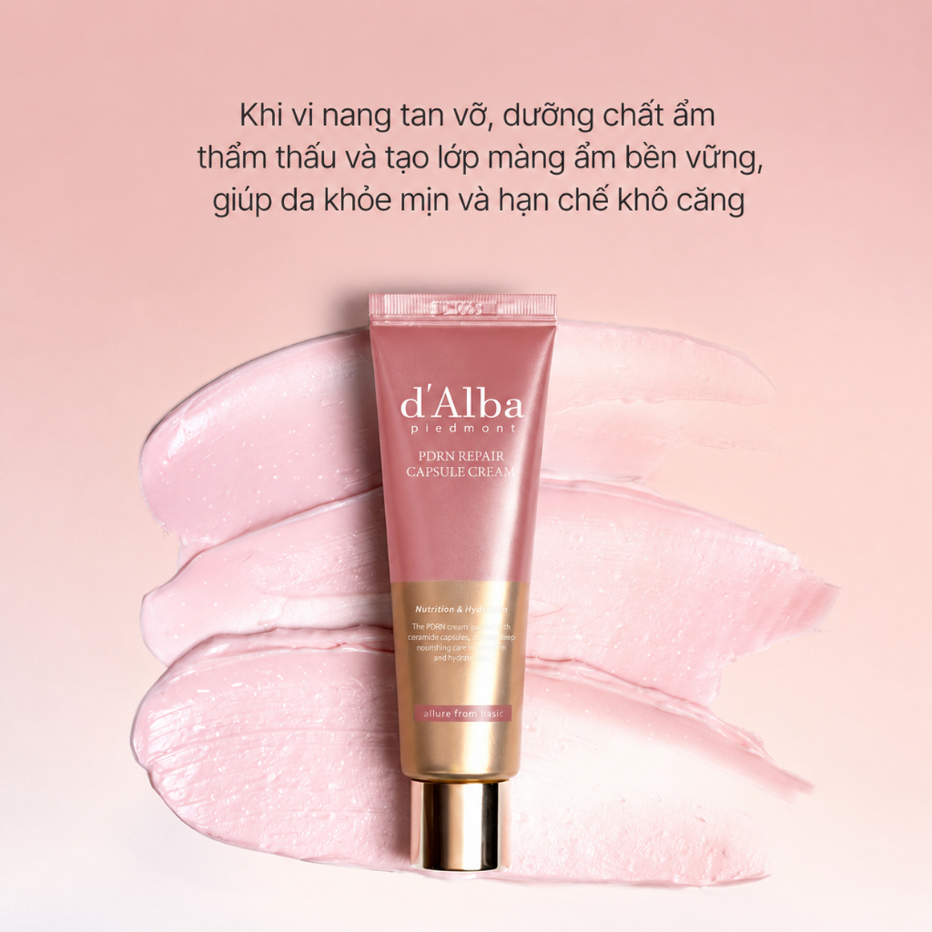 [d’Alba Official] Kem dưỡng PDRN  phục hồi da chống lão hóa PDRN Repair Capsule Cream 50g | BigBuy360 - bigbuy360.vn