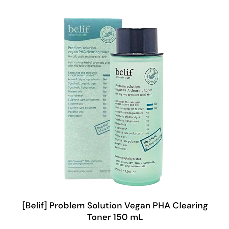 [Belif] Problem Solution Vegan PHA Clearing Toner 150 mL / K-BEAUTY