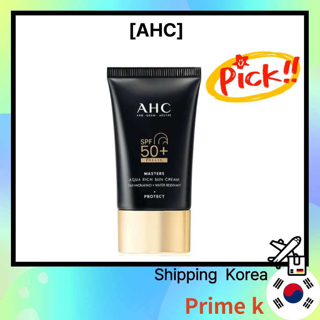 Kem chống nắng AHC Masters Aqua Rich 30ml / 50ml / Kem chống nắng dưỡng ẩm nhẹ Kem chống nắng hàng n