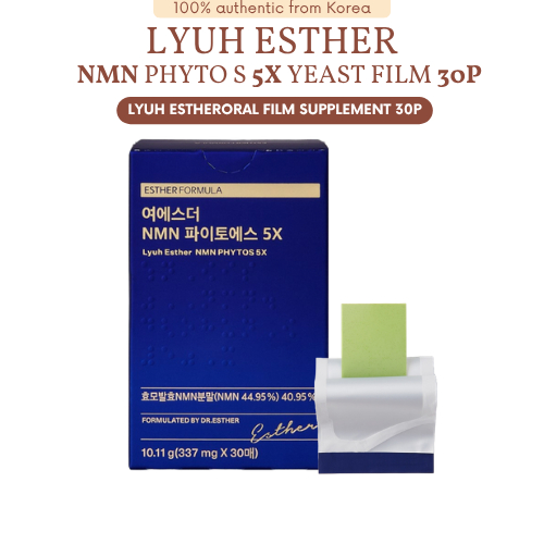 [Công thức Esther] Phim men NMN Phyto S 5X 30P | Phim hòa tan miệng NMN Hàn Quốc | Sức khỏe hàng ngà