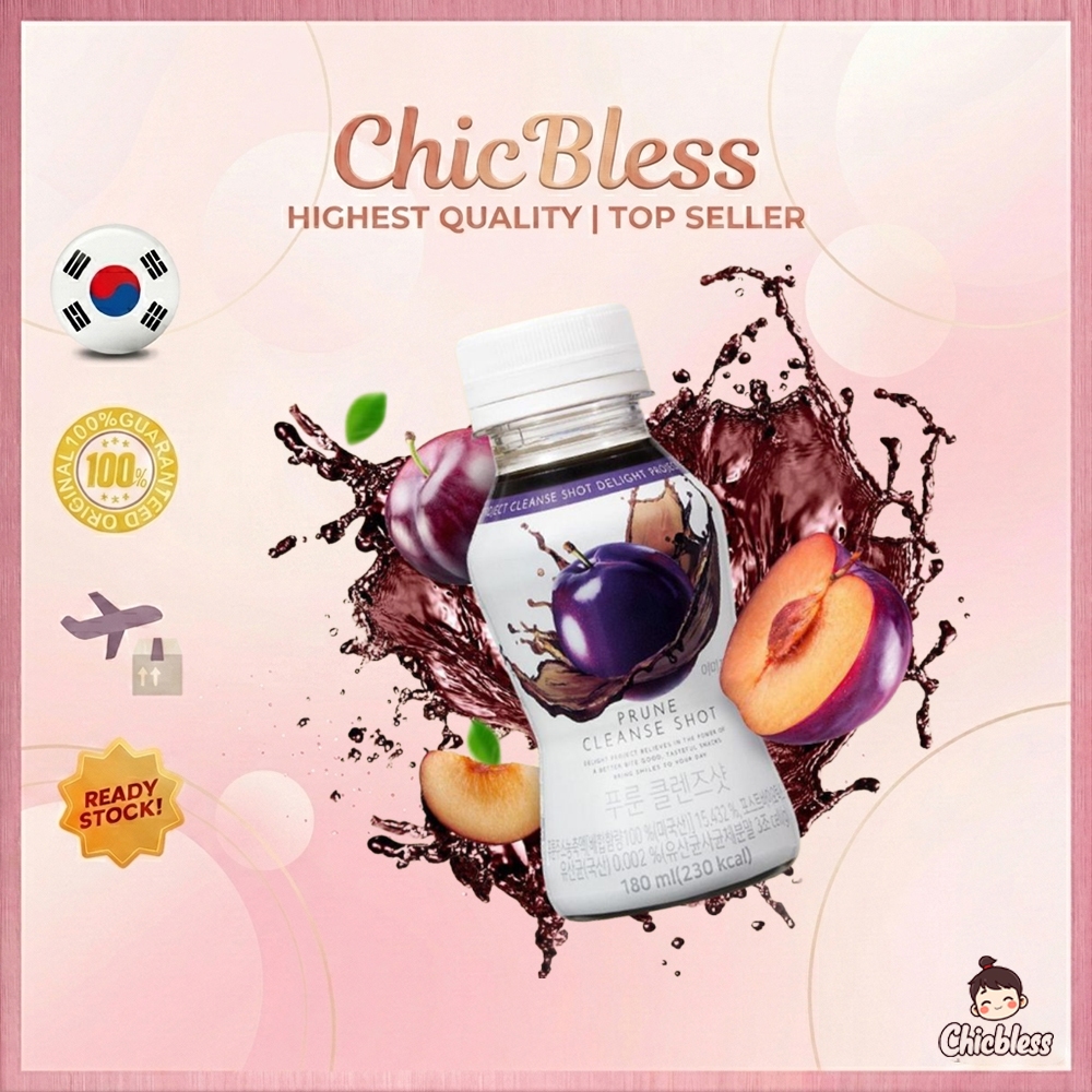 [Olive Young] Cleanse Shot Prune Juice (180g) Delight Project Healthy Detox Fruit Drink Gut Health