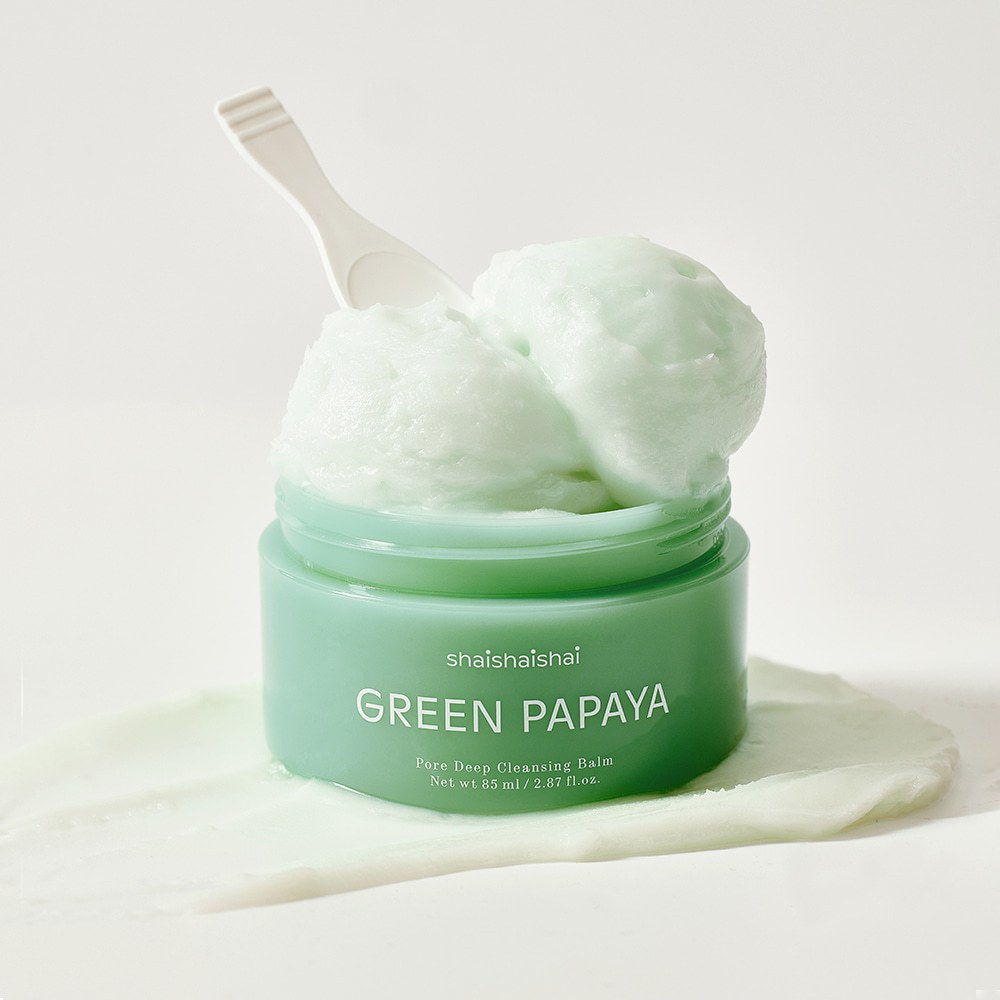 Shaishai Green Papaya Pore Deep Cleaning Balm 85ml Sebum Care K-Beauty