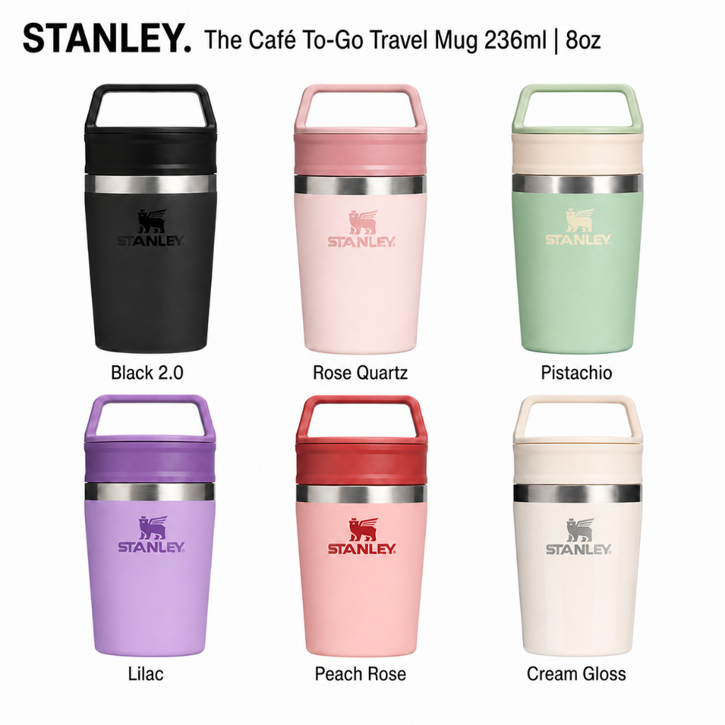 STANLEY CAFE TO-GO DU LỊCH MUG 236ML, CÀ PHÊ CÁCH NHIỆT TƯƠNG THÍCH CHO SỬ DỤNG HÀNG NGÀY