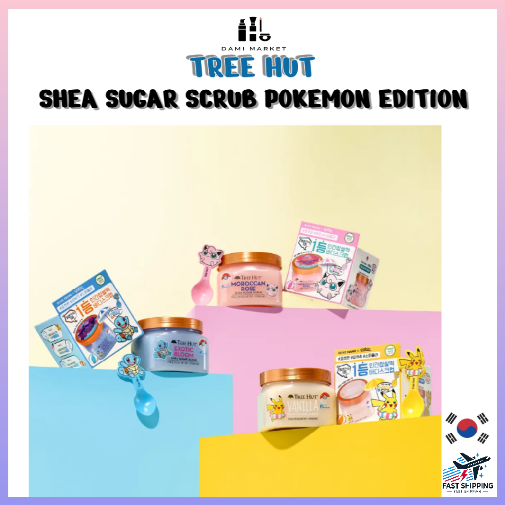 [Tree Hut] Shea Sugar Scrub 510g Pokémon Edition Special Se