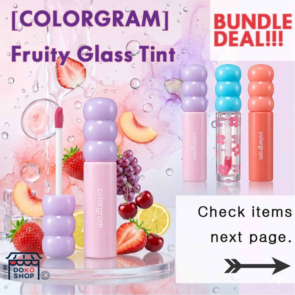 [K-BEAUTY]Tint thủy tinh trái cây COLORGRAM | Son dưỡng ẩm lâu trôi phát sáng | Tint bóng không dính