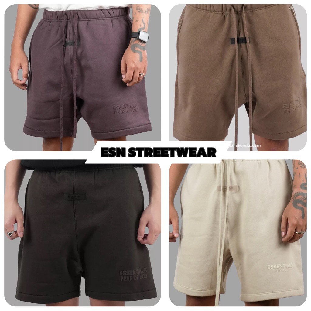 [CHÍNH HÃNG] Short Essentials Fear Of God 23FW Authentic, Quần đùi nỉ Essentials chính hãng