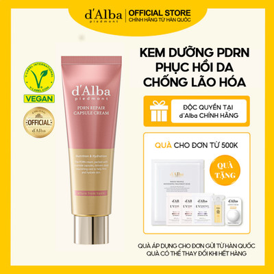 [d’Alba Official] Kem dưỡng PDRN  phục hồi da chống lão hóa PDRN Repair Capsule Cream 50g