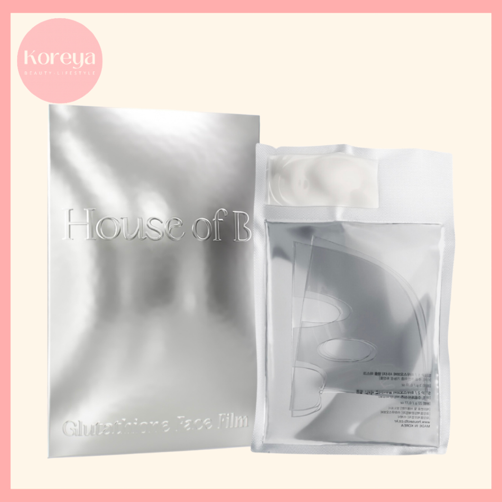 Mặt nạ phim House of B Glutathione 2 bước Synergy Kit / 3 miếng | Chăm sóc da Hàn Quốc