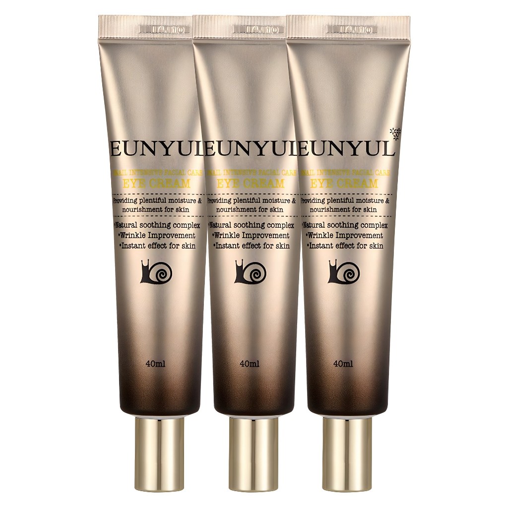 [Eunyul] Kem dưỡng mắt chăm sóc da mặt chuyên sâu Snail 40ml x3 Chống nhăn Hydrating