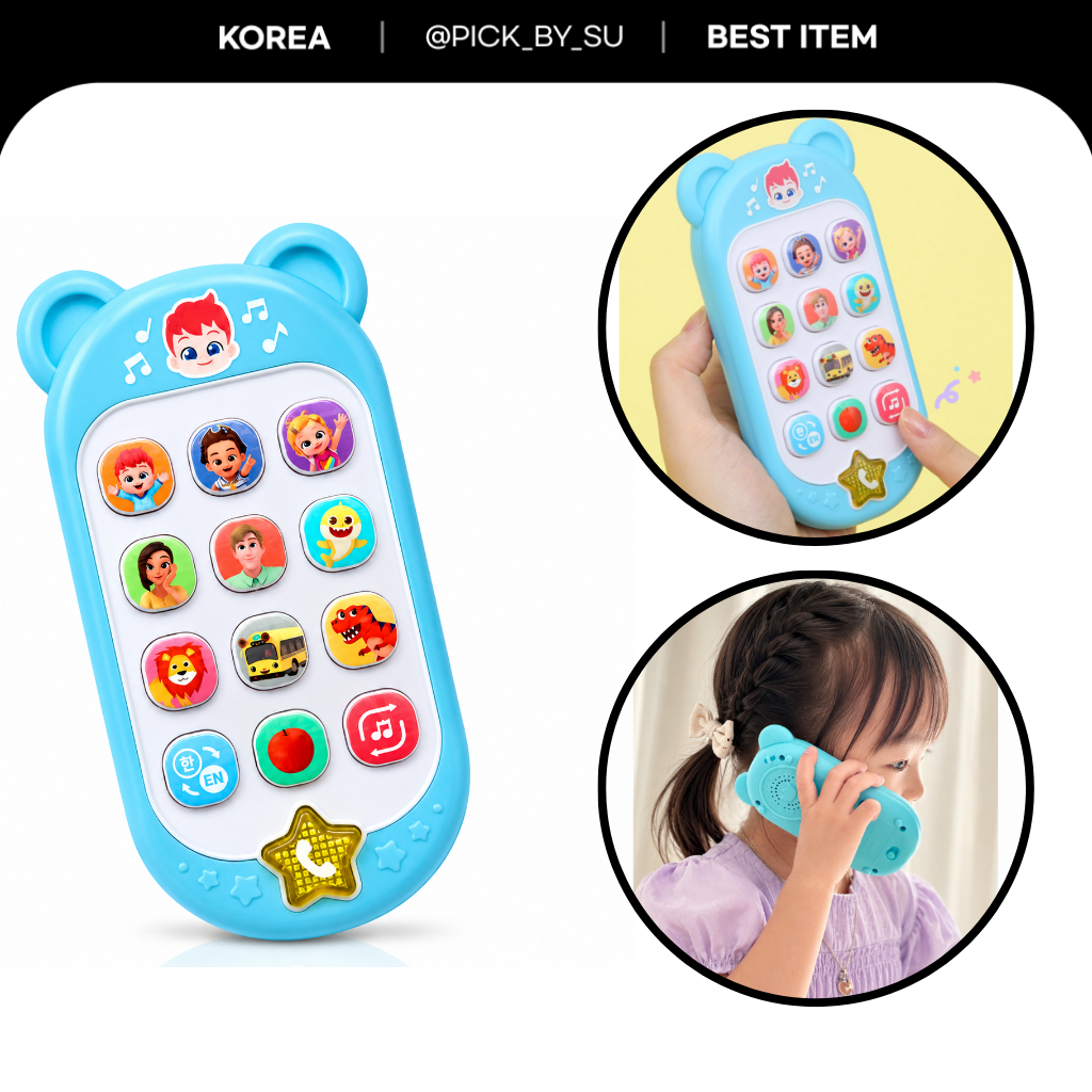 Pinkfong Bebefinn Trẻ Em Đồ Chơi Điện Thoại Thông Minh Hàn Quốc Tiếng Anh Mầm Non Rhymes Học Nhạc Đồ