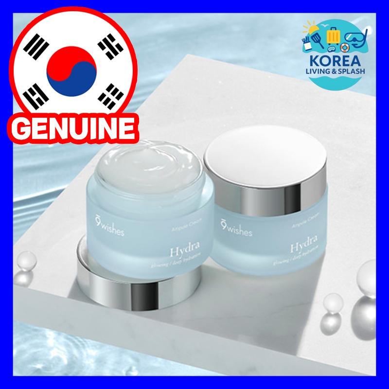 9wishes Hydra Ampule Cream 50ml Kem dưỡng ẩm Hyaluronic Hydration Glow Care