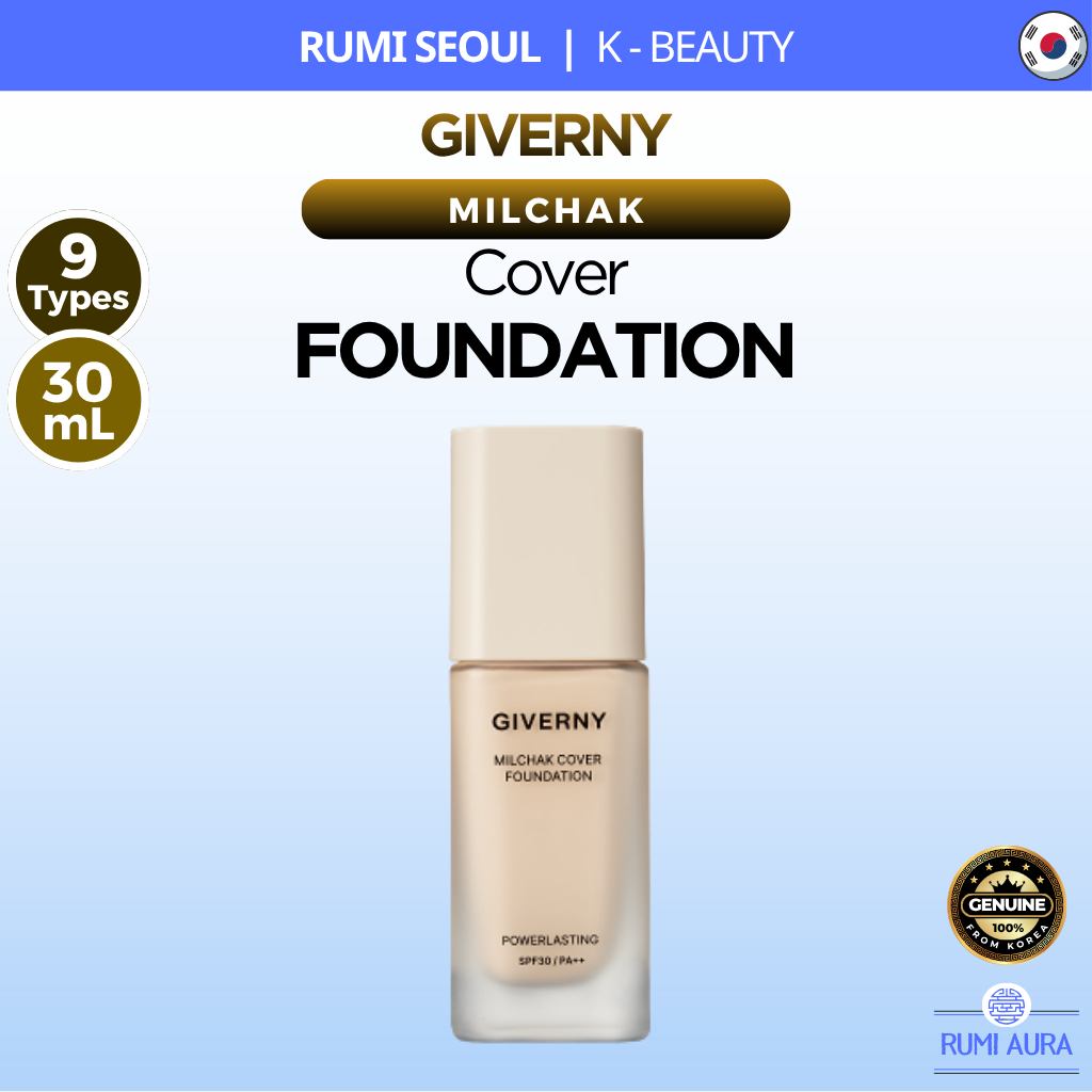 [GIVERNY] Kem nền bìa Milchak | 9 sắc thái | 30ml