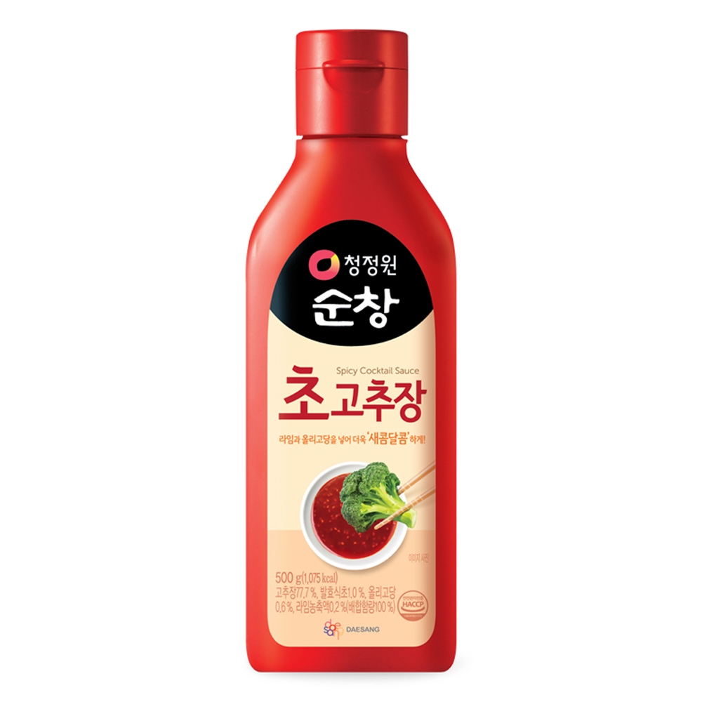 Chungjungone Sunchang Hàn Quốc Ớt ớt đỏ sốt giấm (Cho-Gochujang) 500g - Sốt nhúng cay & Tangy đích t