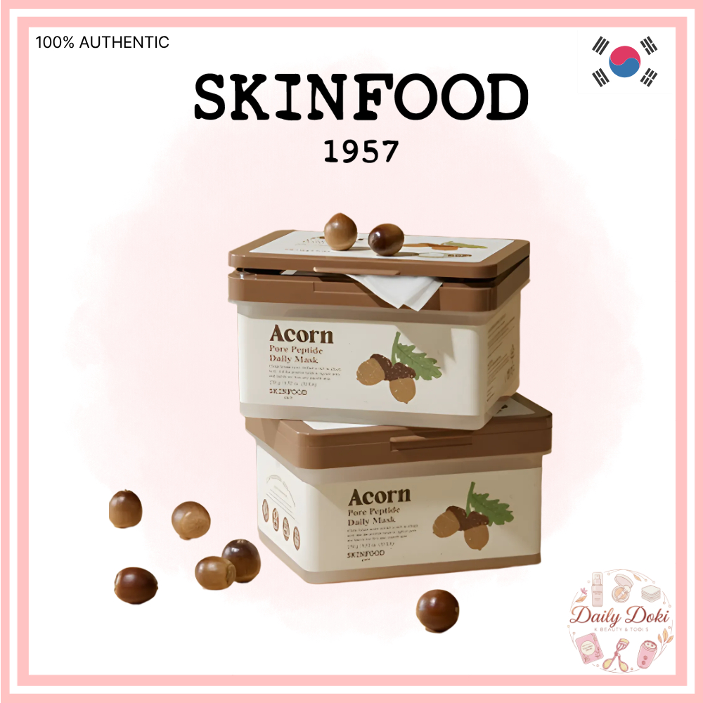 [SKINFOOD] Mặt nạ hàng ngày Acorn Pore Peptide 30 tờ | Gói mặt nạ tờ hàng ngày | Mặt nạ chăm sóc lỗ 