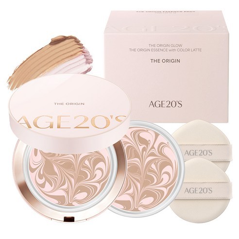 [K-BEAUTY] AGE20'S The Origin Essence Pact Pink Latte No.21 Glow Cushion Foundation Original 12.5g +
