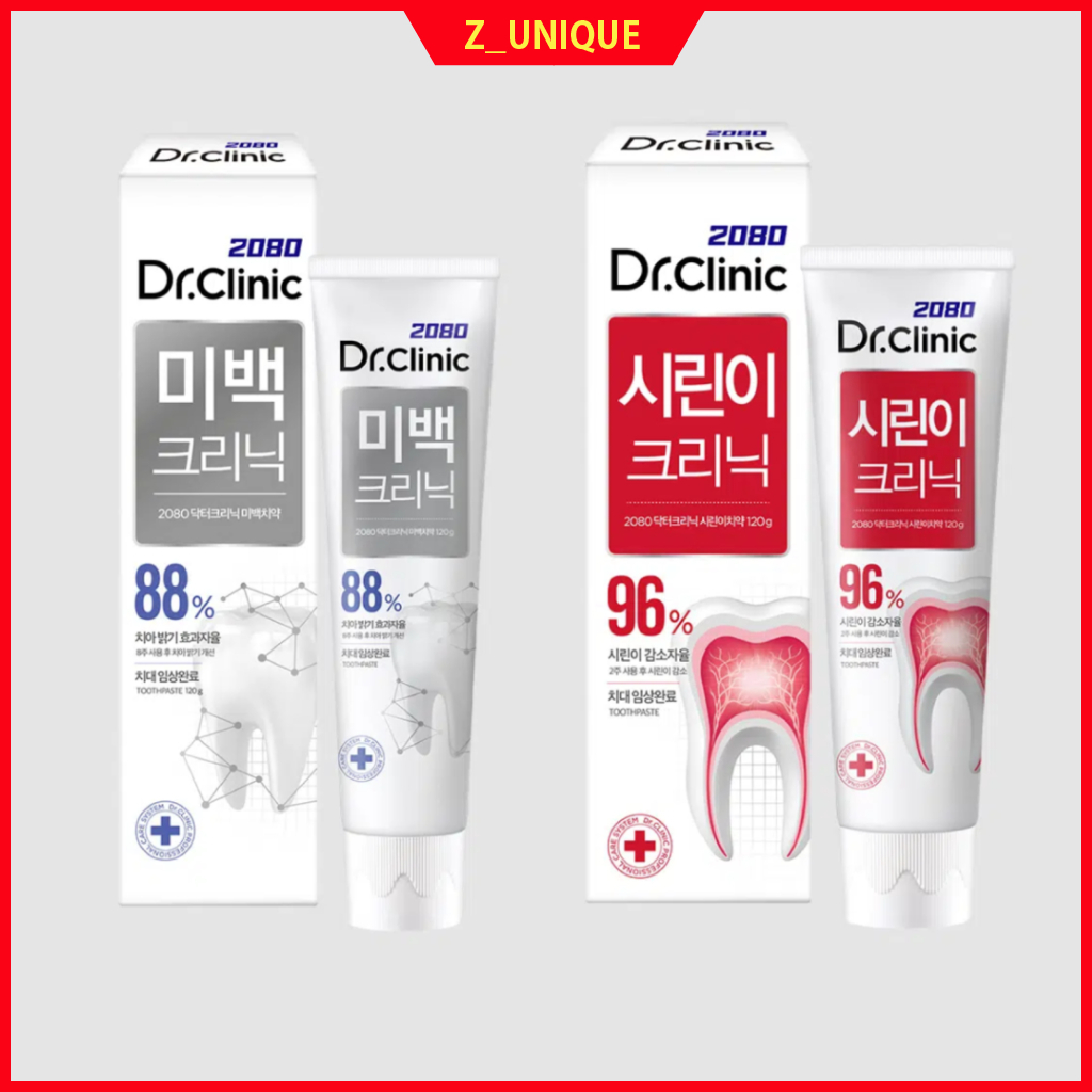 [2080] Tiến sĩ Kem Đánh Răng Chuyên Nghiệp Clinic 120g (Làm Trắng Răng / Nhạy Cảm) - K-Dental Care