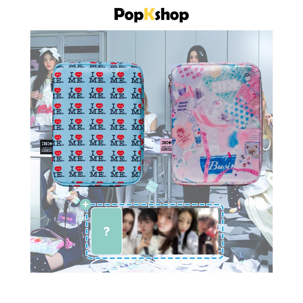 [QUÀ TẶNG] ILLIT 1st Single Album [ NOT CUTE ANYMORE ] ILLIT x Ashley Williams Pouch Ver