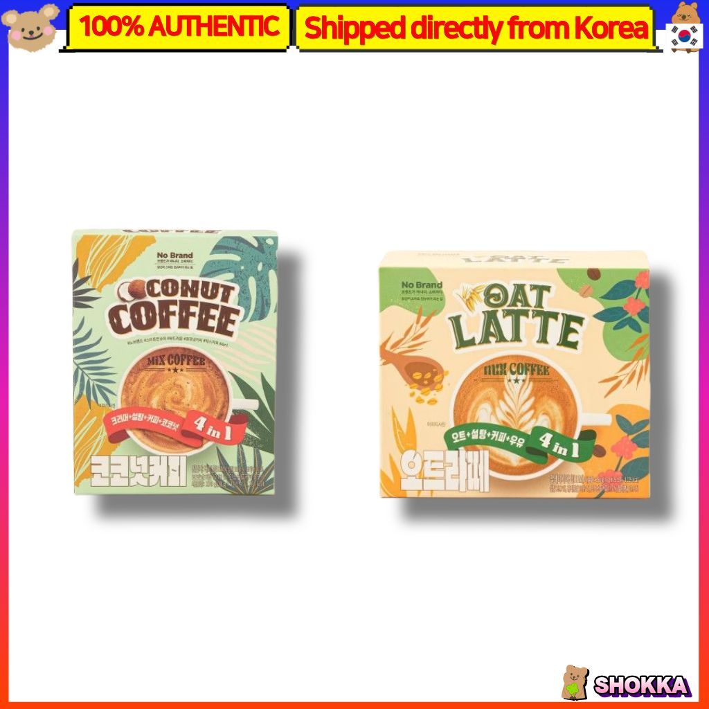 Cà phê dừa Emart No Brand, yến mạch Latte