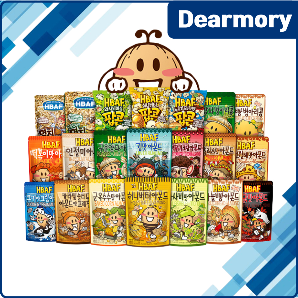 [Hbaf] Snack Hạnh Nhân Hàn Quốc / Hạt Bơ Mật Ong, v.v. 190g