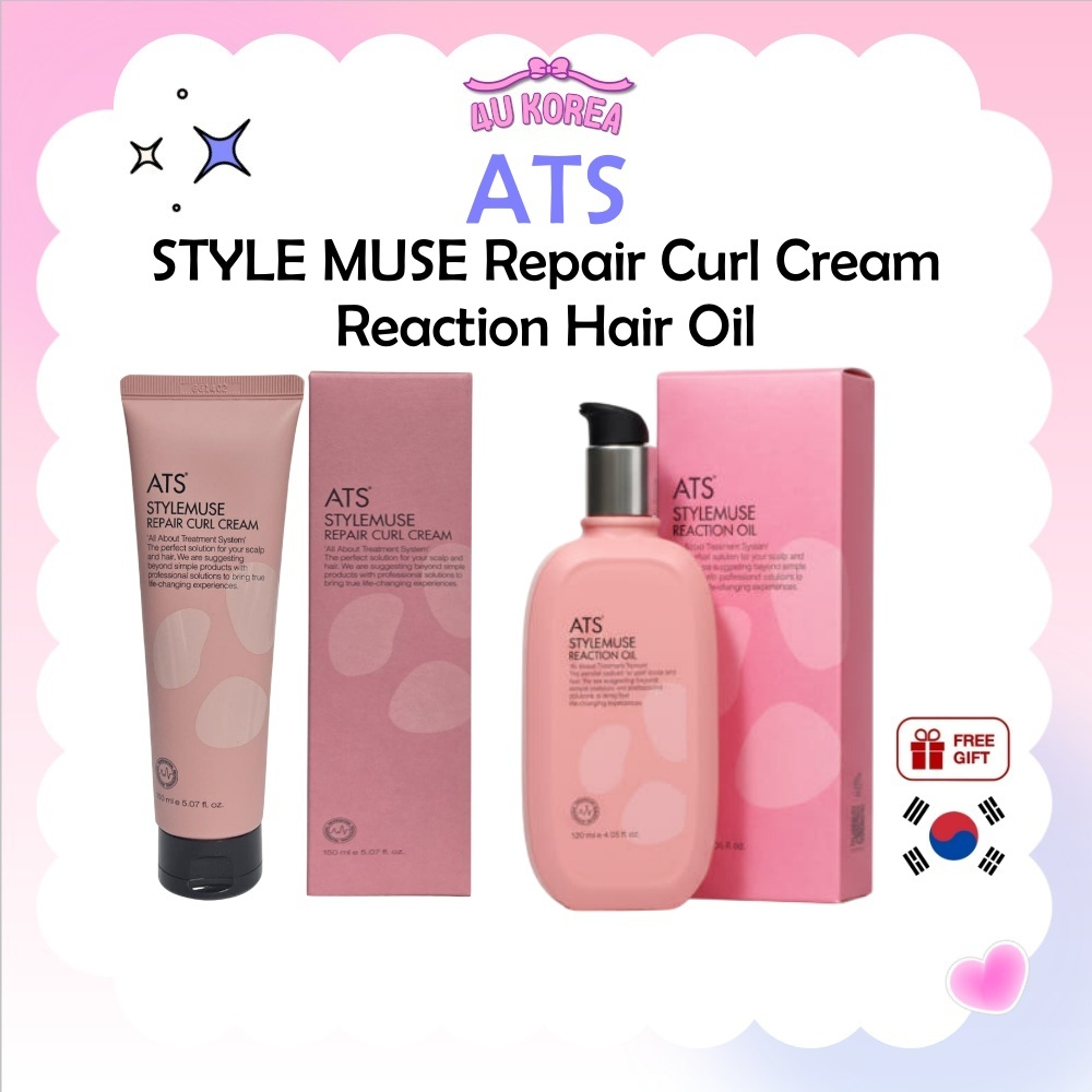 ATS STYLE MUSE Repair Curl Cream 150ml or Reaction Hair Oil 120ml / K-BEAUTY