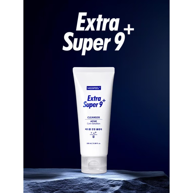 [Hàn Quốc] Mỹ phẩm MEDIPEEL Extra Super 9 Plus Sữa rửa mặt Hỗ trợ giảm mụn 100ml