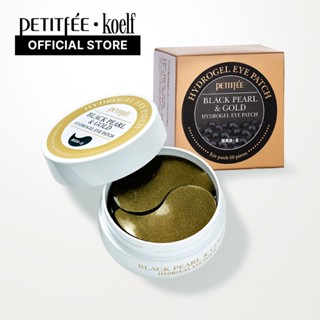  60 chiếc Mặt nạ mắt  Petitfee Offical  Ngọc trai đen & Miếng dán mắt vàng 60ea  30 ngày  Chăm sóc mắt dưỡng ẩm Làm sáng da 