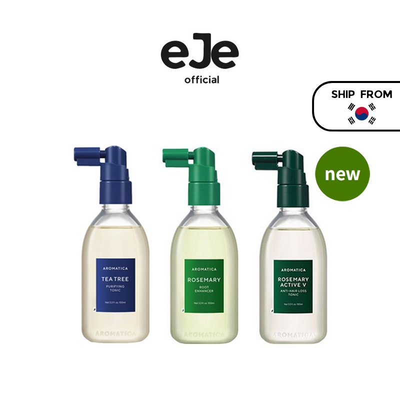 [AROMATICA] Thuốc bổ tóc 3 loại (Hương thảo/Tràm trà/Active V)