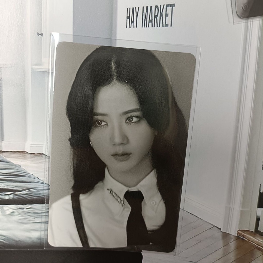 LACKPINK JISOO The Show CD Photocard – Black & White Limited Fanmade Card Beautiful BLACKPINK Jisoo 