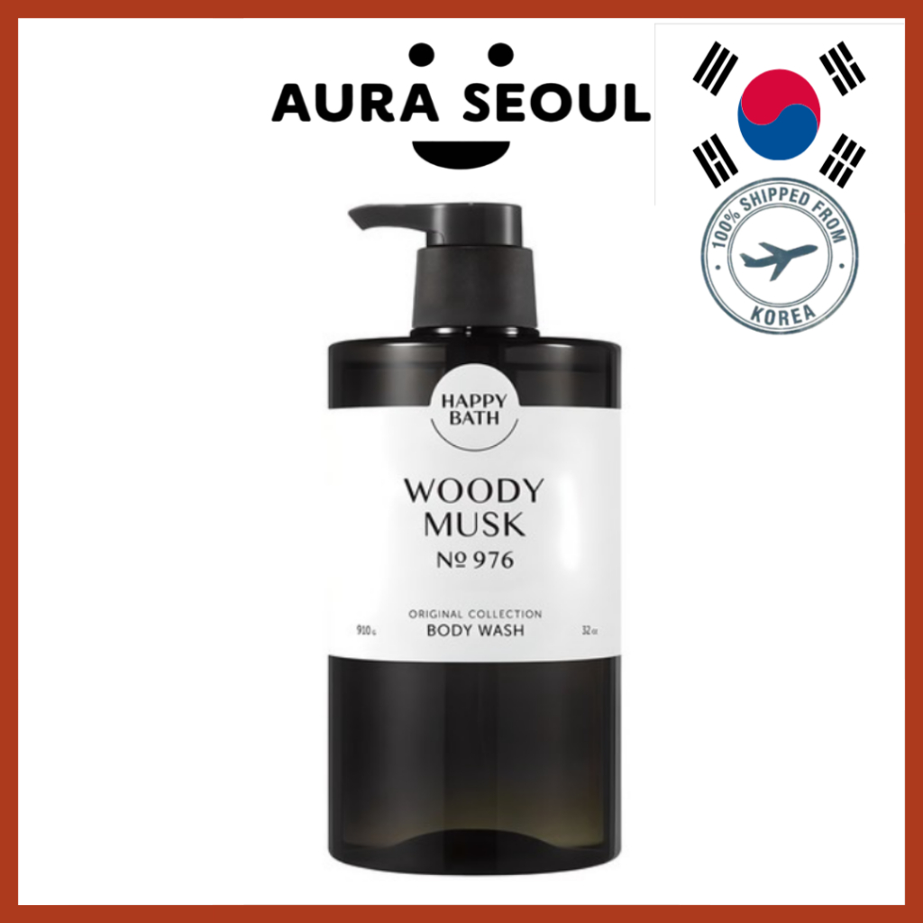 [Happy Bath] Bộ sưu tập chính hãng Sữa tắm Woody Musk, 910g