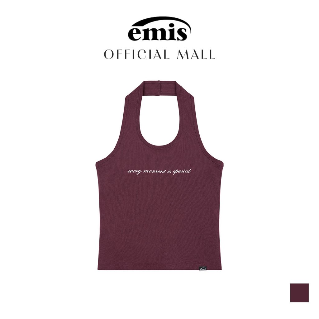 [EMIS OFFICIAL] Áo Cổ Yếm Nữ - Halter Neck Tank Top | Chính hãng EMIS Hàn Quốc