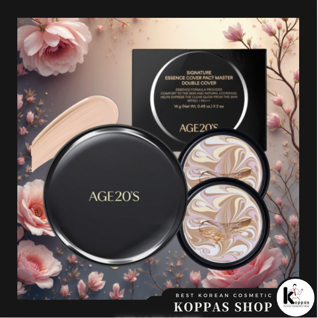 AGE 20 's Signature Essence Cover Pact Master Double Cover Bộ đặc biệt (Vỏ + 2 lần nạp lại) AGE20s
