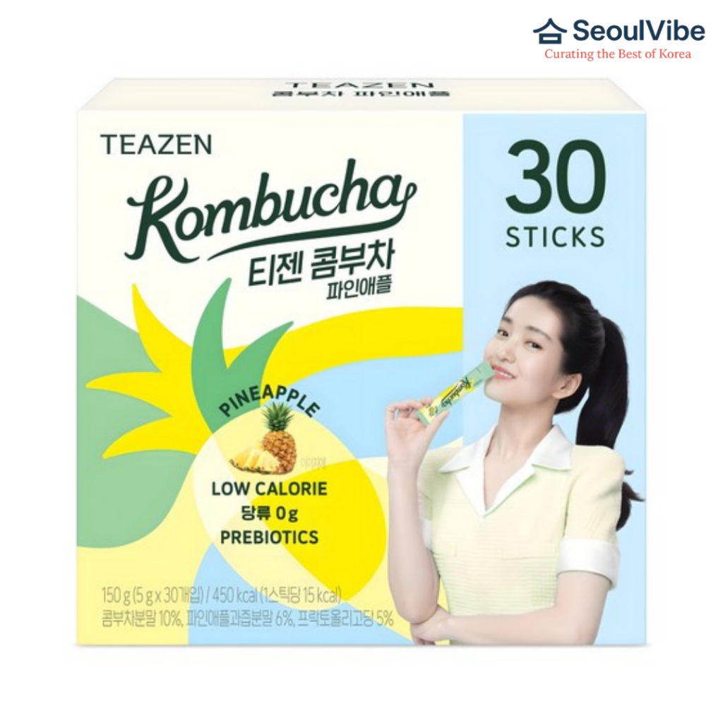 TEAZEN Dứa Kombucha – Trà uống Probiotic Stick lấp lánh