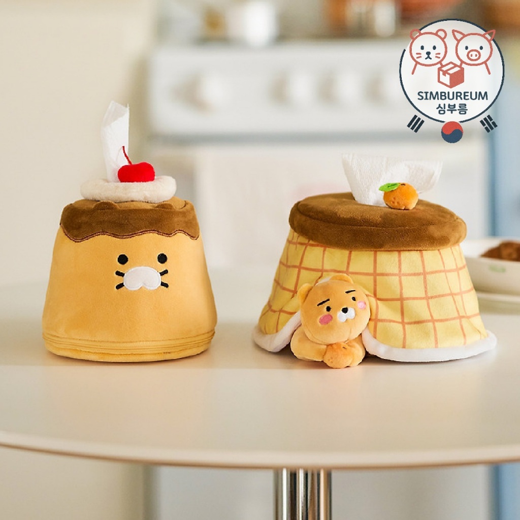 [Kakao Friends] Hộp đựng khăn giấy Kotatsu Ryan Choosik Pudding Hàn Quốc