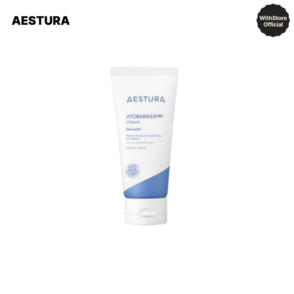 [AESTURA] Kem ATOBARRIER365 80ml với Ceramide, Kem dưỡng ẩm phục hồi rào cản da