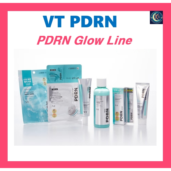 VT PDRN Glow Line (Toner, Essence, Cream, Sun Essence, Sheet Mask, Lifting Mask)