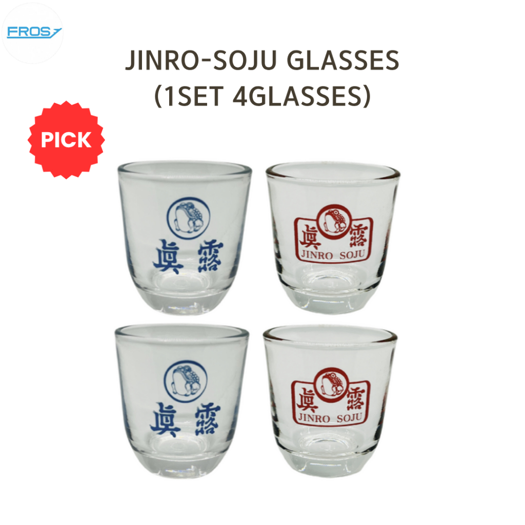 Kính Jinro-Soju (1 bộ 4 kính) Từ Hàn Quốc