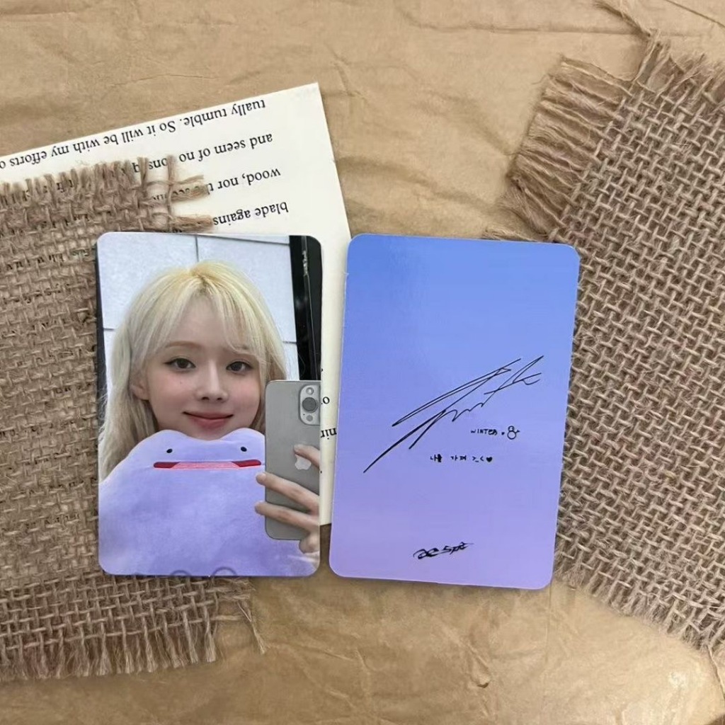 Aespa Winter Suoernova Stage Photocard Official aespa Suoernova stage photocard có Winter (Kim Minje