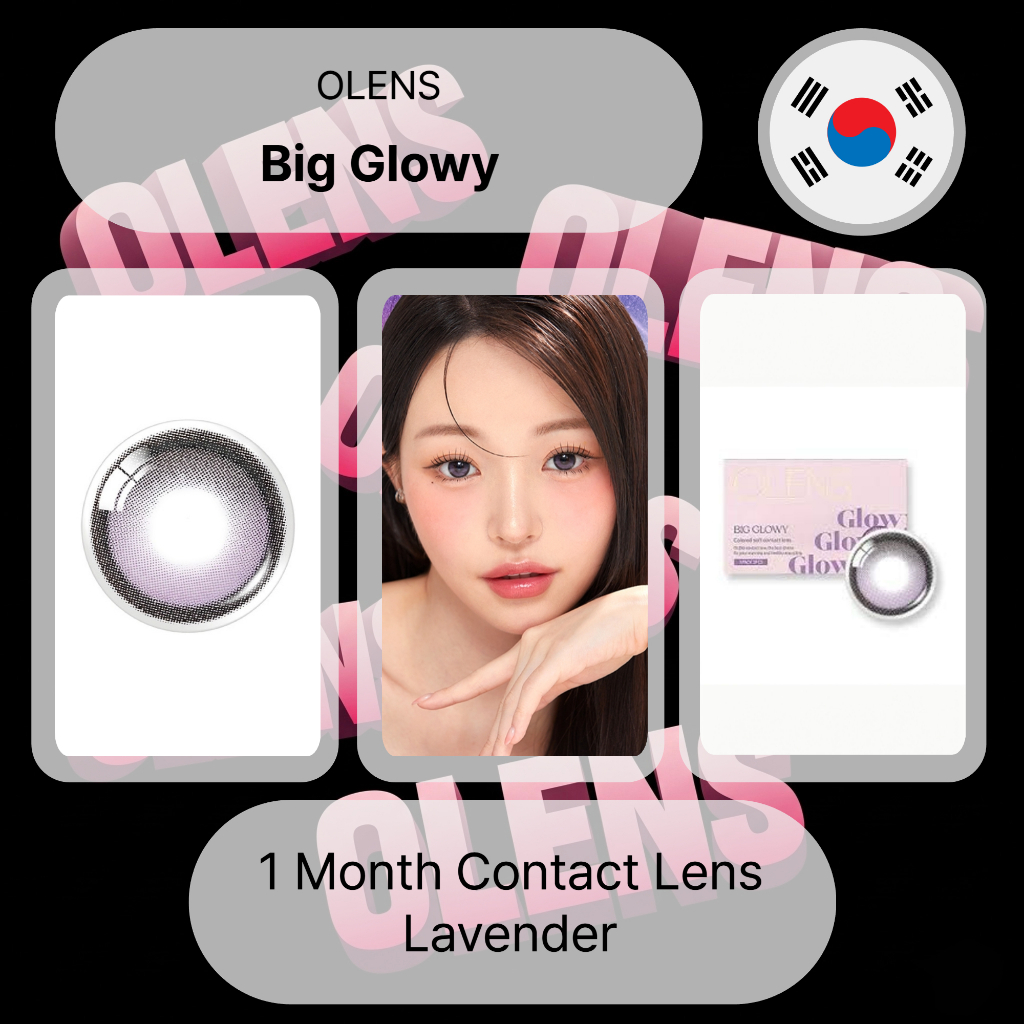 Ống kính tiếp xúc hàng tháng Olens Big Glowy Lavender