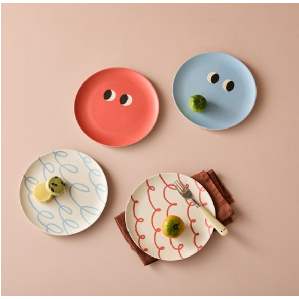 Bộ đĩa sợi tre "Cuddle Bean" MODERN HOUSE (4P)