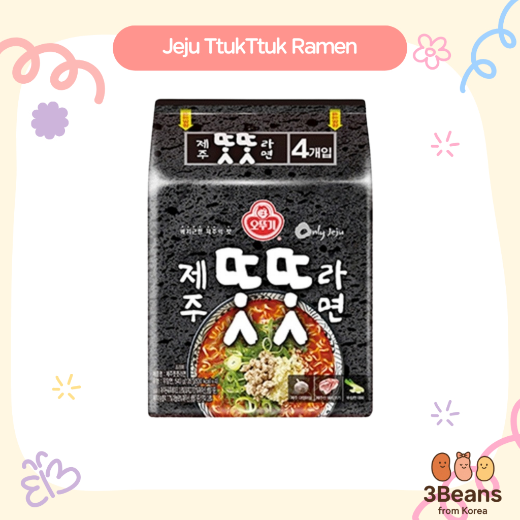 [Otoki] Otoki × Jeju Nhà hàng địa phương Collabo Jeju TtukTtuk Ramen 4 chiếc | Jeju Ramen | Súp cay 