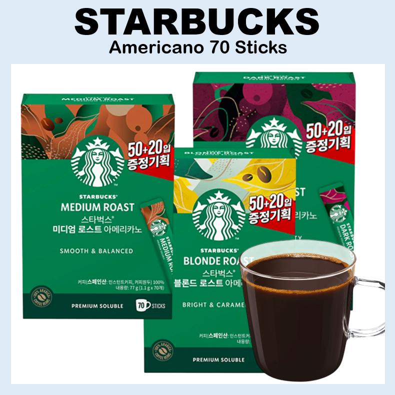 Cà phê hòa tan STARBUCKS Americano 70 que