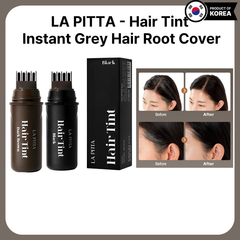 [LA PITTA] Hair Tint – Tông màu xám tức thì tông màu tóc Hàn Quốc, vỏ tóc màu xám, vỏ rễ tóc, màu tó