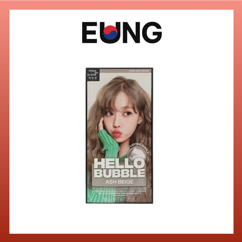 Mise-en-scène Hello Bubble Foam Color 10AB Ash Beige – Thuốc nhuộm tóc bong bóng dễ dàng