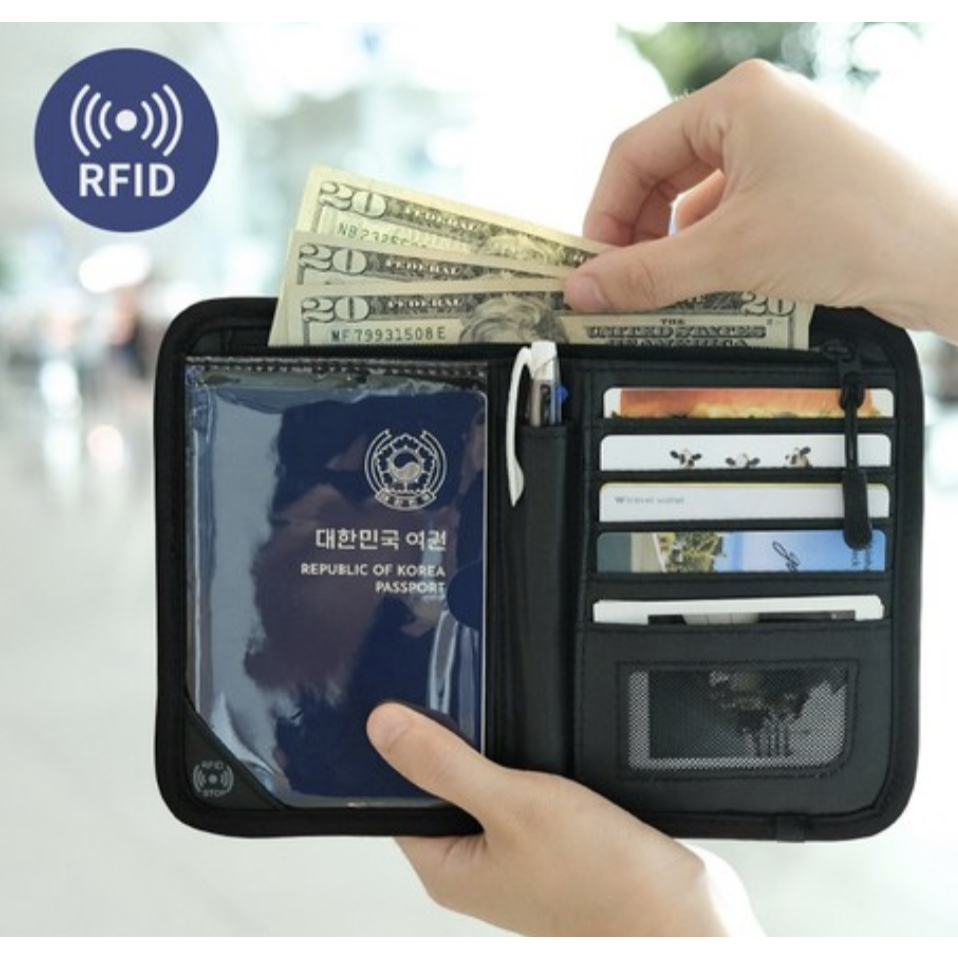 Ví đựng hộ chiếu du lịch chặn Hertz RFID
