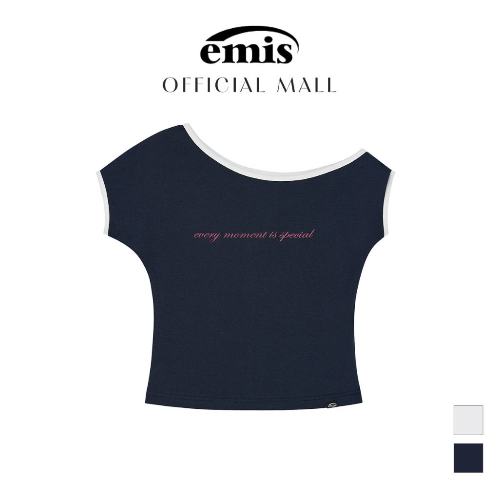 [EMIS OFFICIAL] Áo Thun Trễ Vai Nữ - One Shoulder Top | Chính hãng EMIS Hàn Quốc