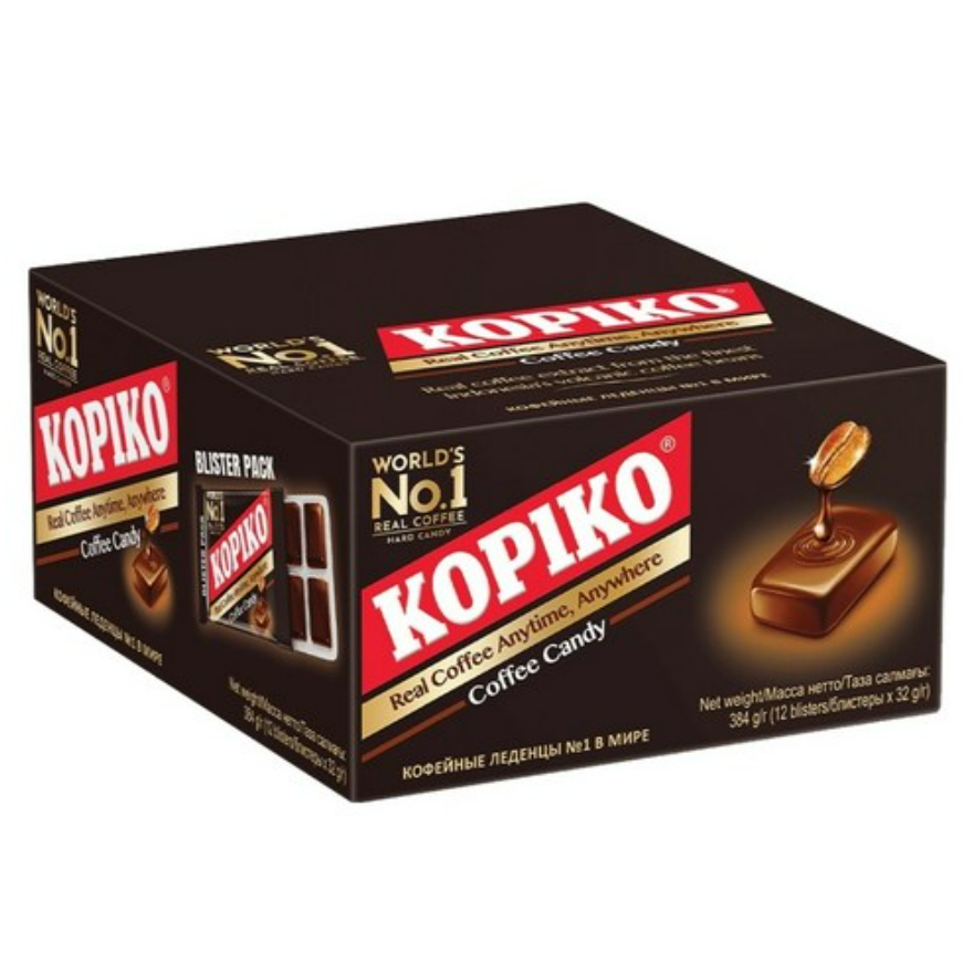[Kopiko] Gói vỉ kẹo cà phê 12 chiếc, 384g, 1 gói