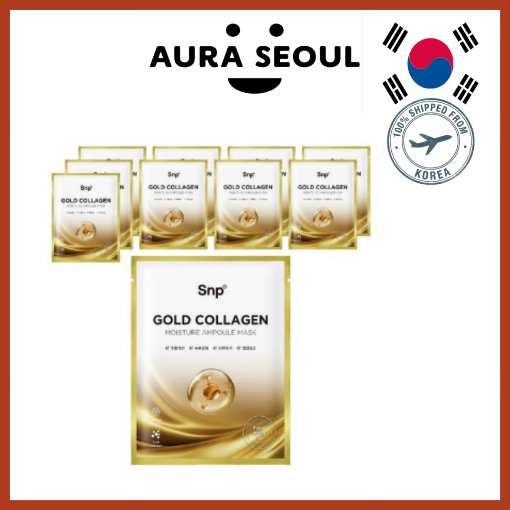 [SNP] Mặt nạ Ampoule Collagen vàng 10 chiếc