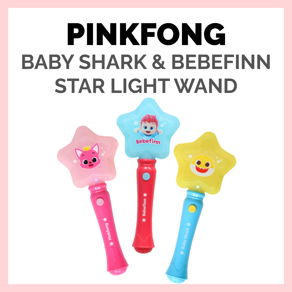 [Pinkfong] Cây đũa phép ánh sáng ngôi sao Baby Shark & Bebefinn, Đồ chơi thanh nhạc – 3 lựa chọn, Sả
