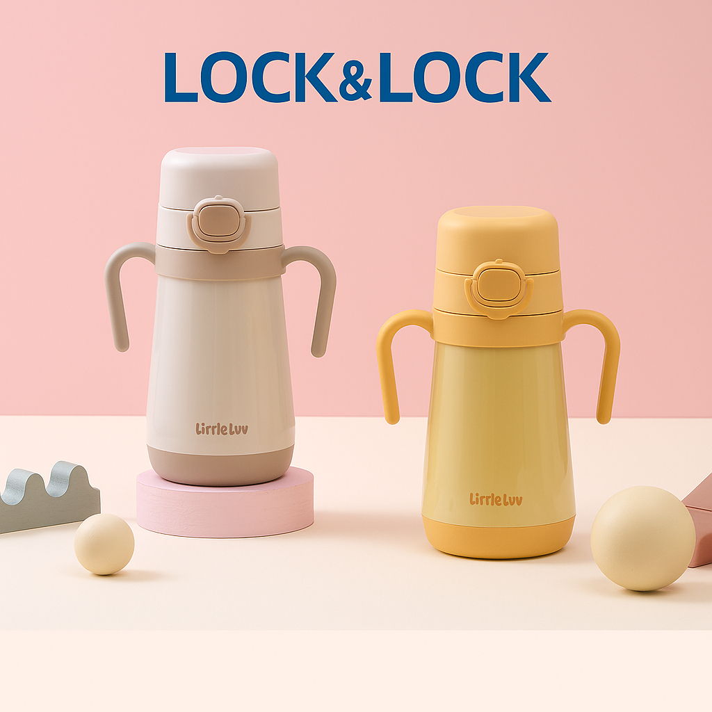 Lock & Lock Little Luv Baby Straw Cup 316L – Thiết kế chống rò rỉ và ống hút kép
