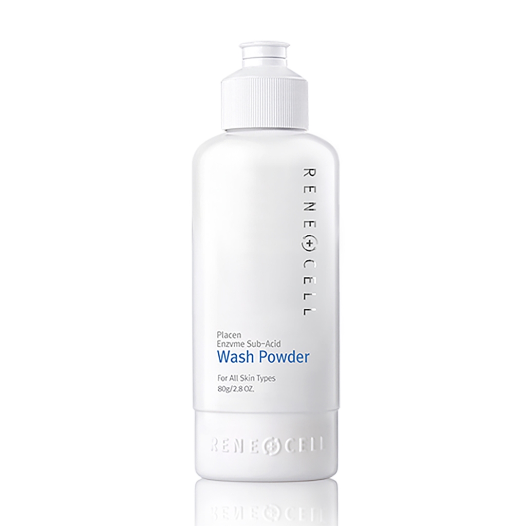 Bột rửa phụ Renecell Placen Enzyme 80g | Sữa rửa mặt Enzyme nhẹ | Độ pH 5.5 Phụ | Chăm sóc da Hàn Qu